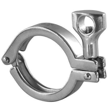 STEEL & OBRIEN 1" & 1-1/2" Tri-Clamp, Single Pin Clamp w/Rocket Nut - 304SS 13MHHM-1-RWN-304